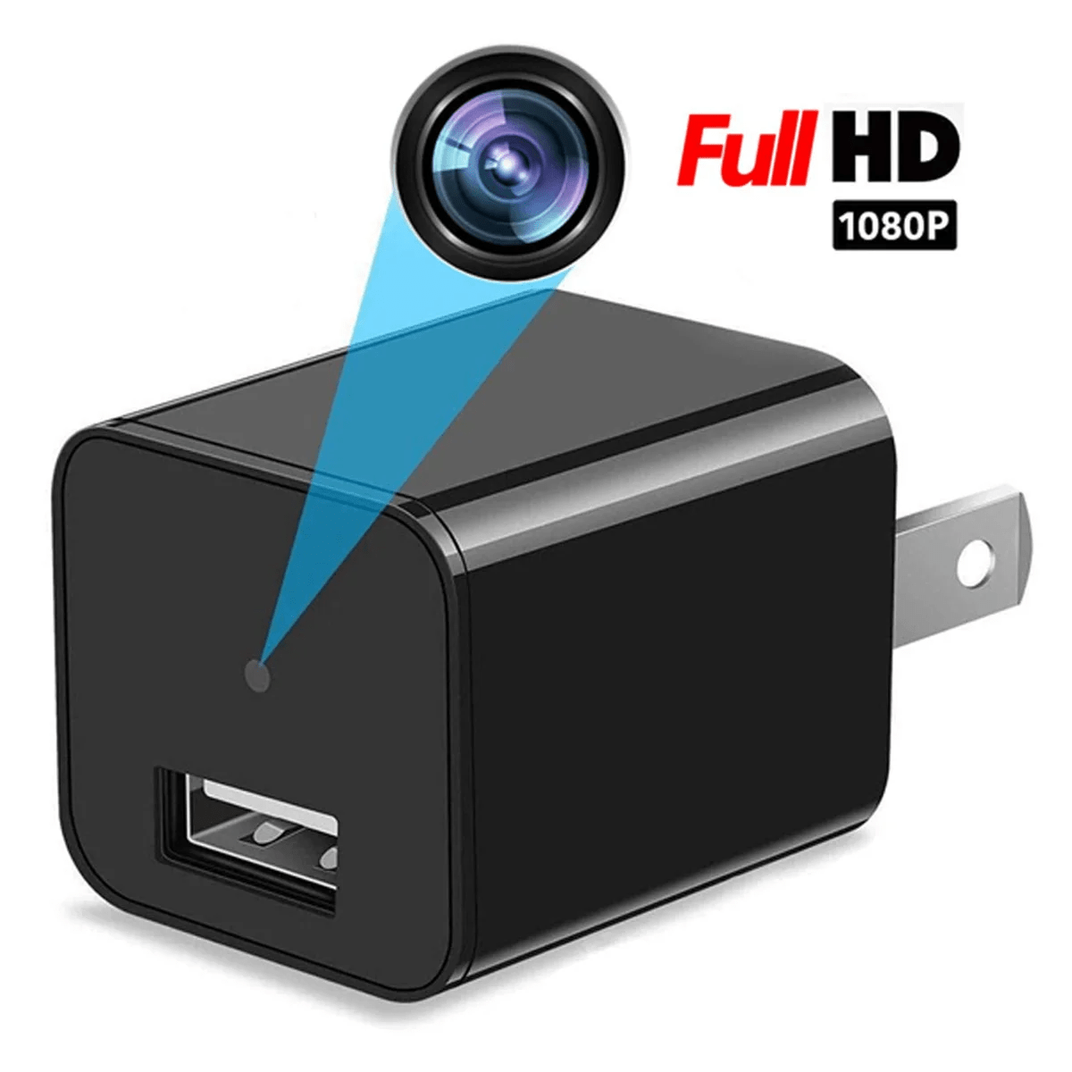 1080P HD WiFi-streaming + bewegingsgeactiveerde opname USB-wandoplader Verborgen camera