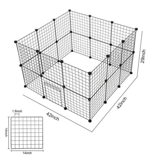 SafeHaven Metal Pet Fence för Katter & Valpar