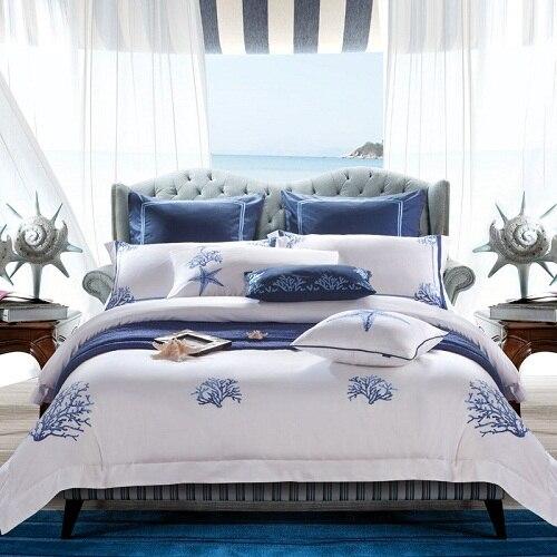 Sea Wildlife Duvet Cover Set (Egyptian Cotton, 600 TC)