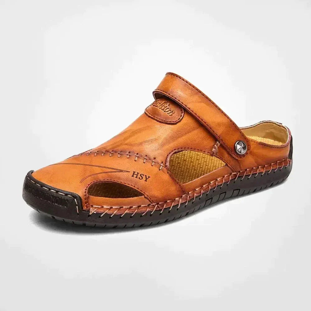 Sebas - Leren sandalen voor buitengebruik