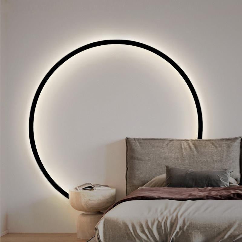 Moderne minimalistische runde Wandlampe