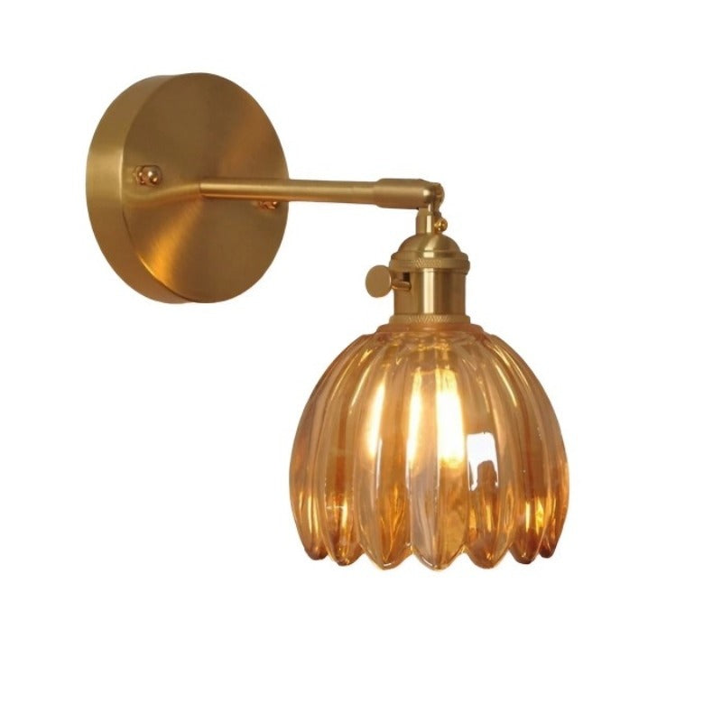 Retro – Wandlamp Glas Tulp knop