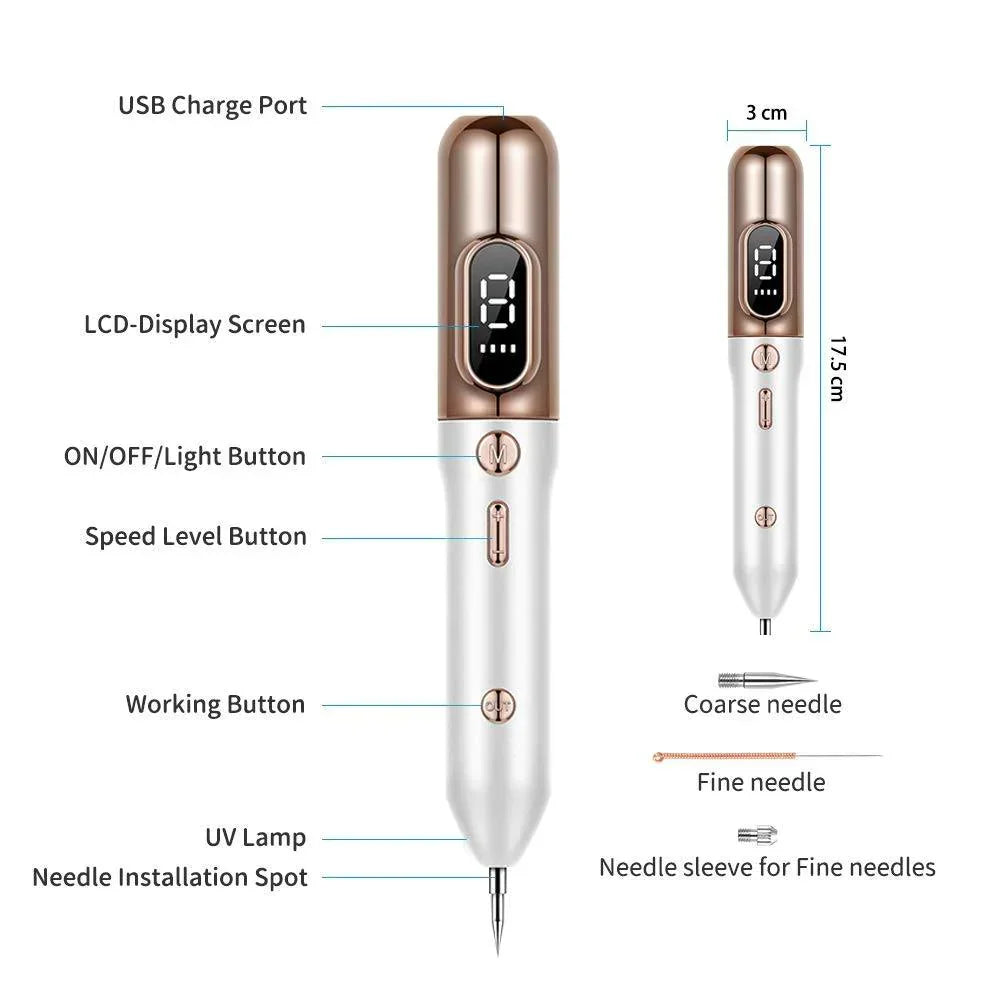 Professionell Plasma Pen för att ta bort hudfläckar och födelsemärken