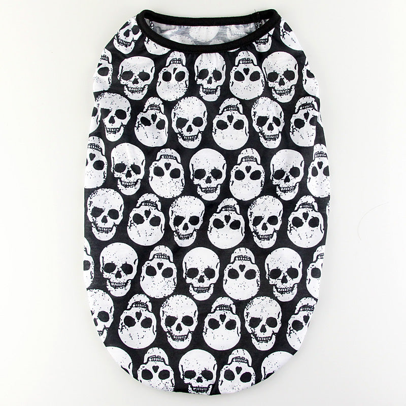 SkullStyle Cotton Leisure Wear for Pets