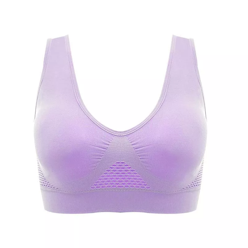 Breathable and comfortable bra without steel ring