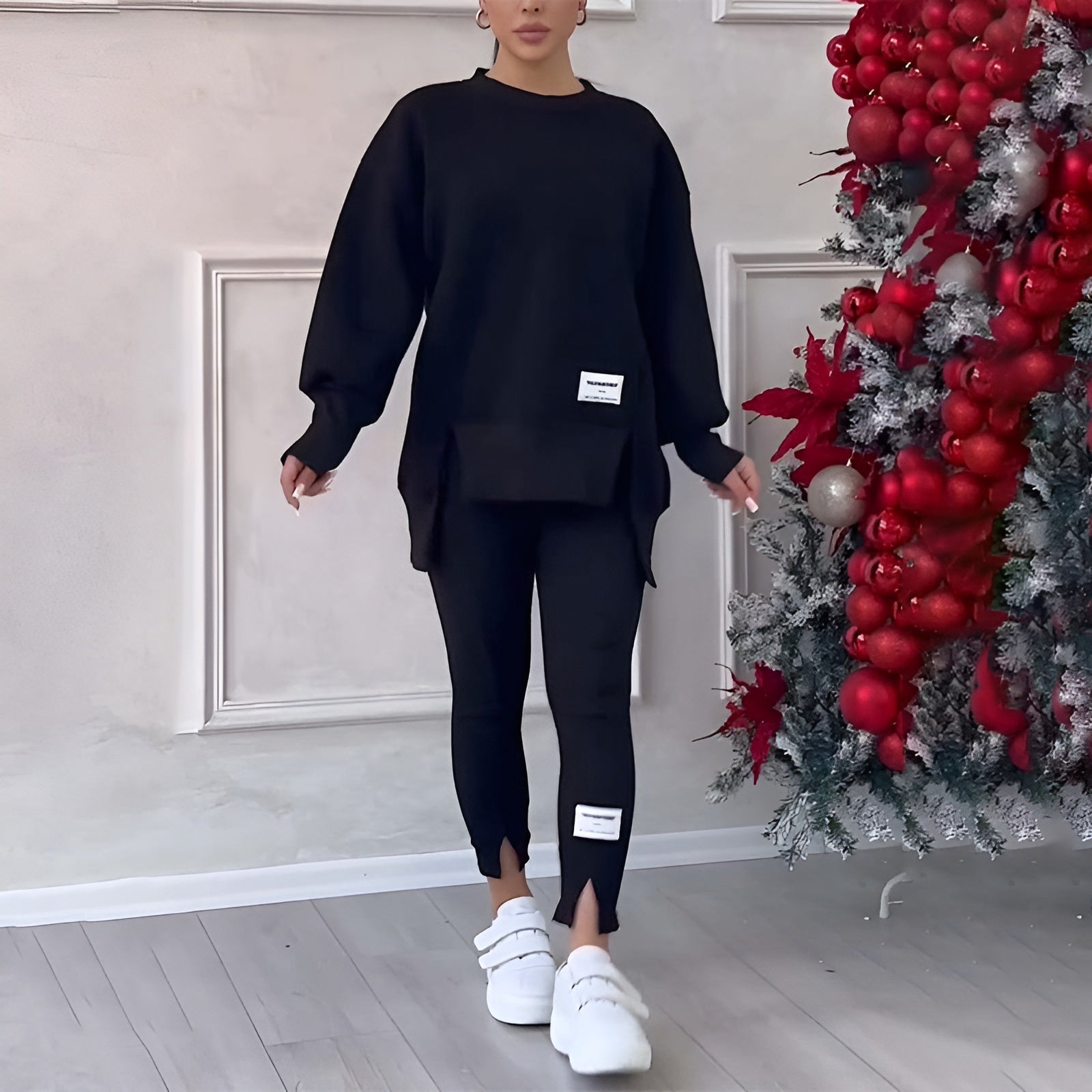 Amélia | Conjunto de Sweatshirt e Leggings Confortável para Mulheres