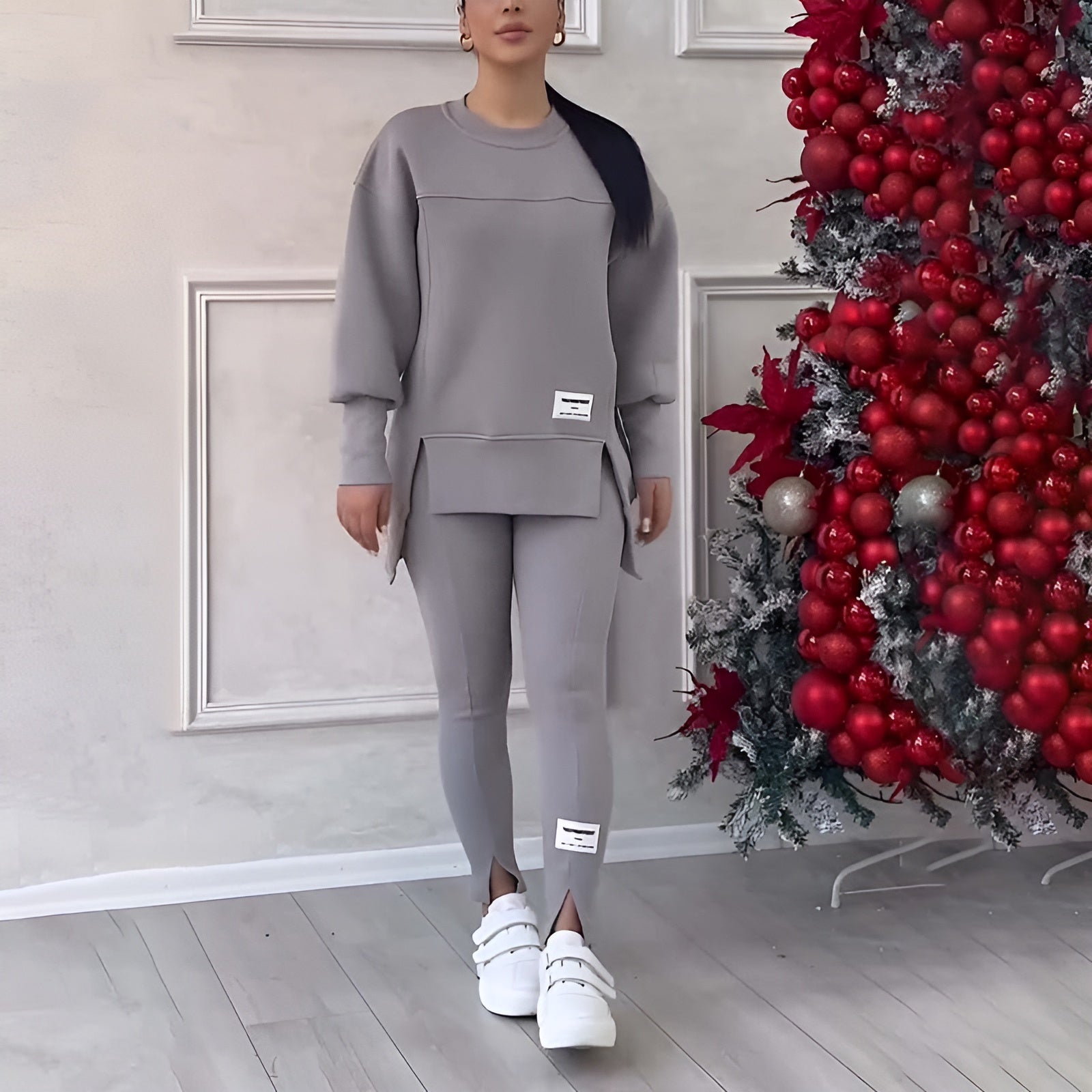 Amélia | Conjunto de Sweatshirt e Leggings Confortável para Mulheres