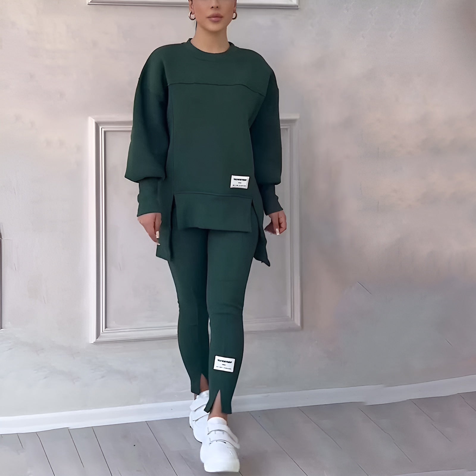 Amélia | Conjunto de Sweatshirt e Leggings Confortável para Mulheres