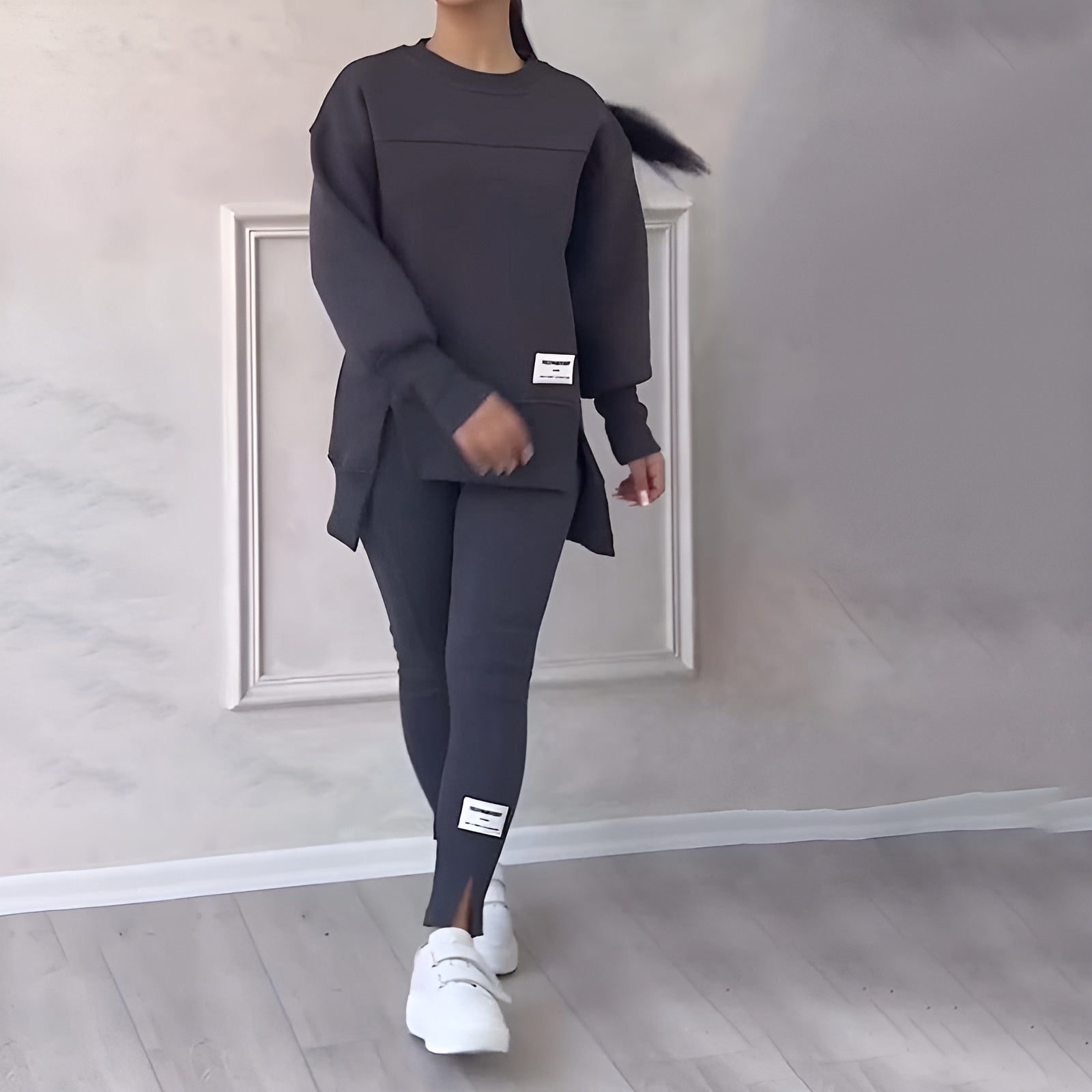 Amélia | Conjunto de Sweatshirt e Leggings Confortável para Mulheres