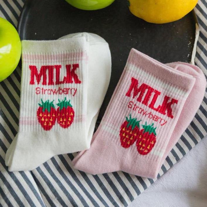 Erdbeermilch Socken