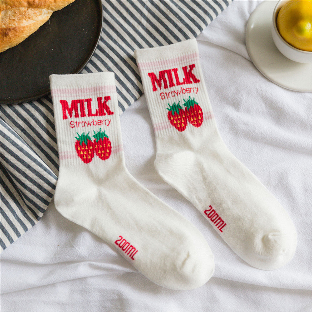 Erdbeermilch Socken