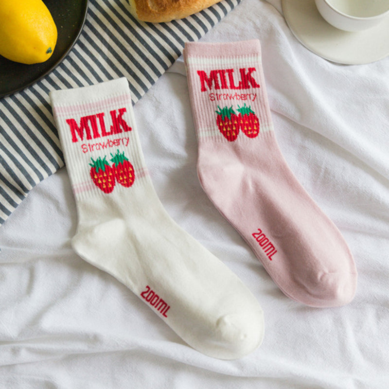 Strawberry Milk Socks