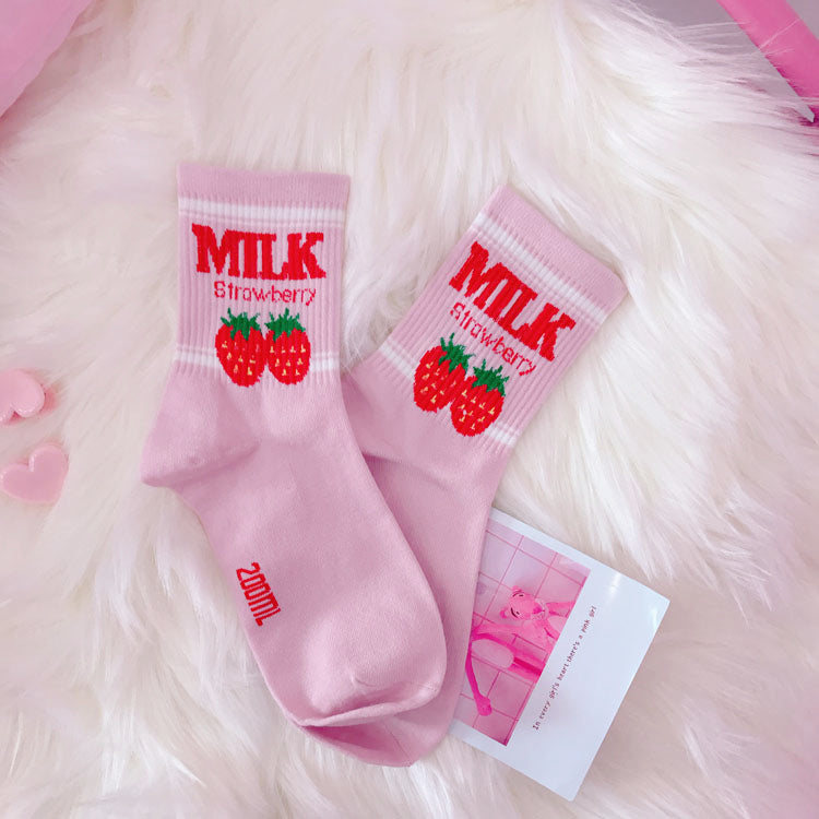 Erdbeermilch Socken