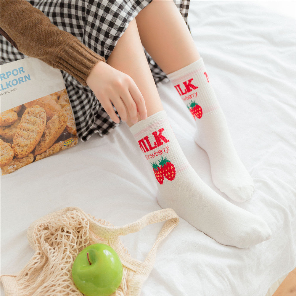 Erdbeermilch Socken