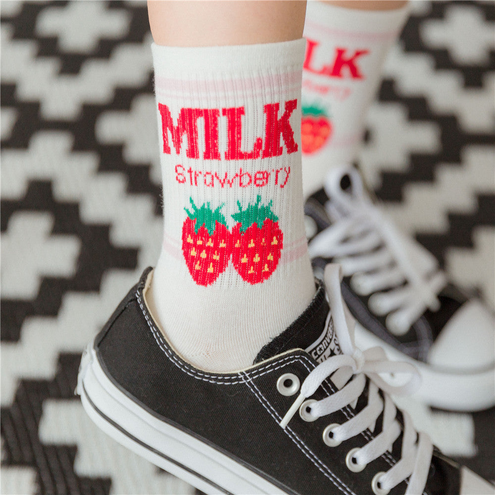 Erdbeermilch Socken