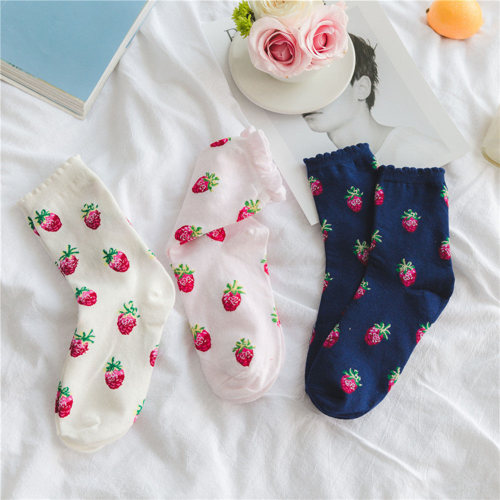 Strawberry Milk Socks