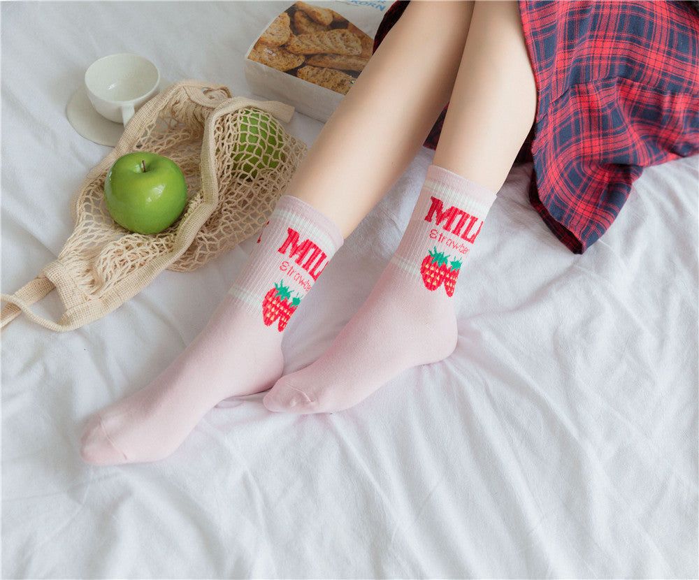 Erdbeermilch Socken