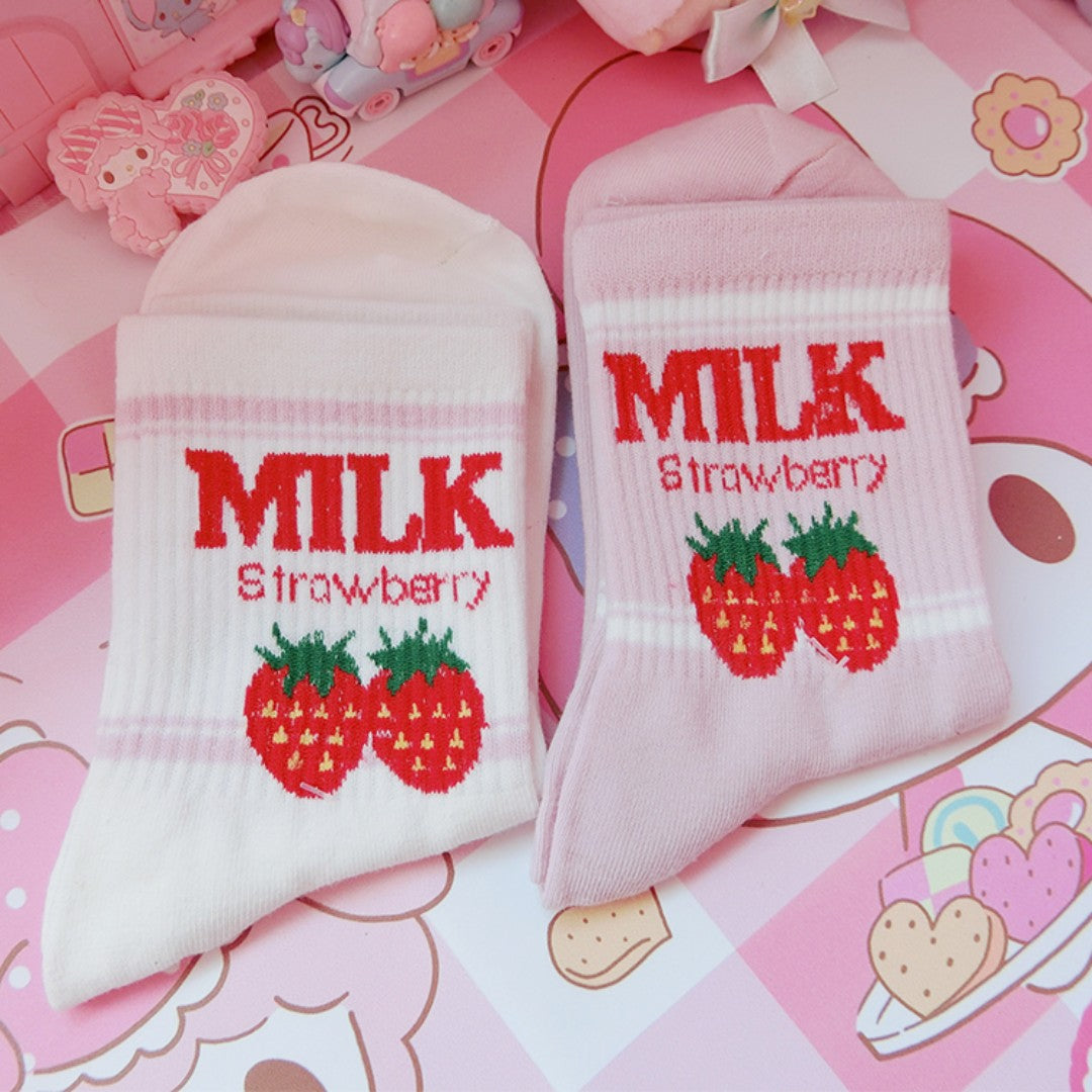 Erdbeermilch Socken