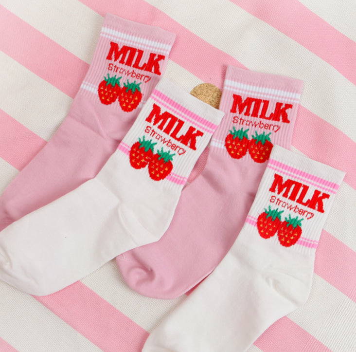 Erdbeermilch Socken