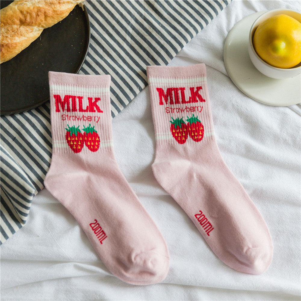 Erdbeermilch Socken