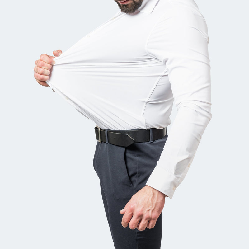 Teddy Stretch Anti-Wrinkle Shirt: a shirt that almost puts itself on