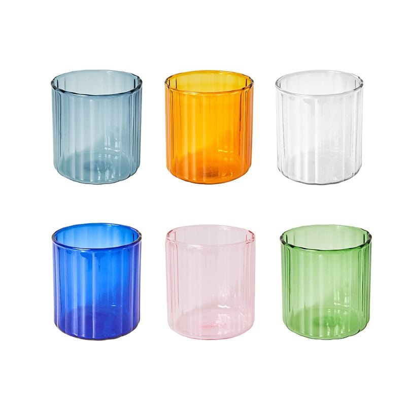 Striped Glass Cups