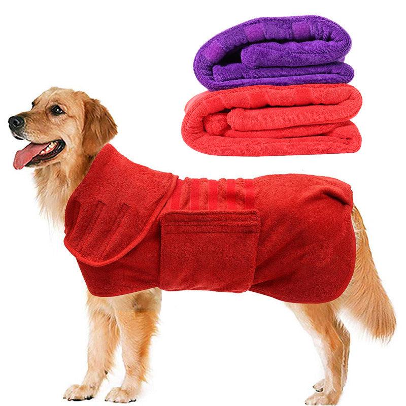 AquaDry Super Absorvente Robe de Banho para Animais de Estimação