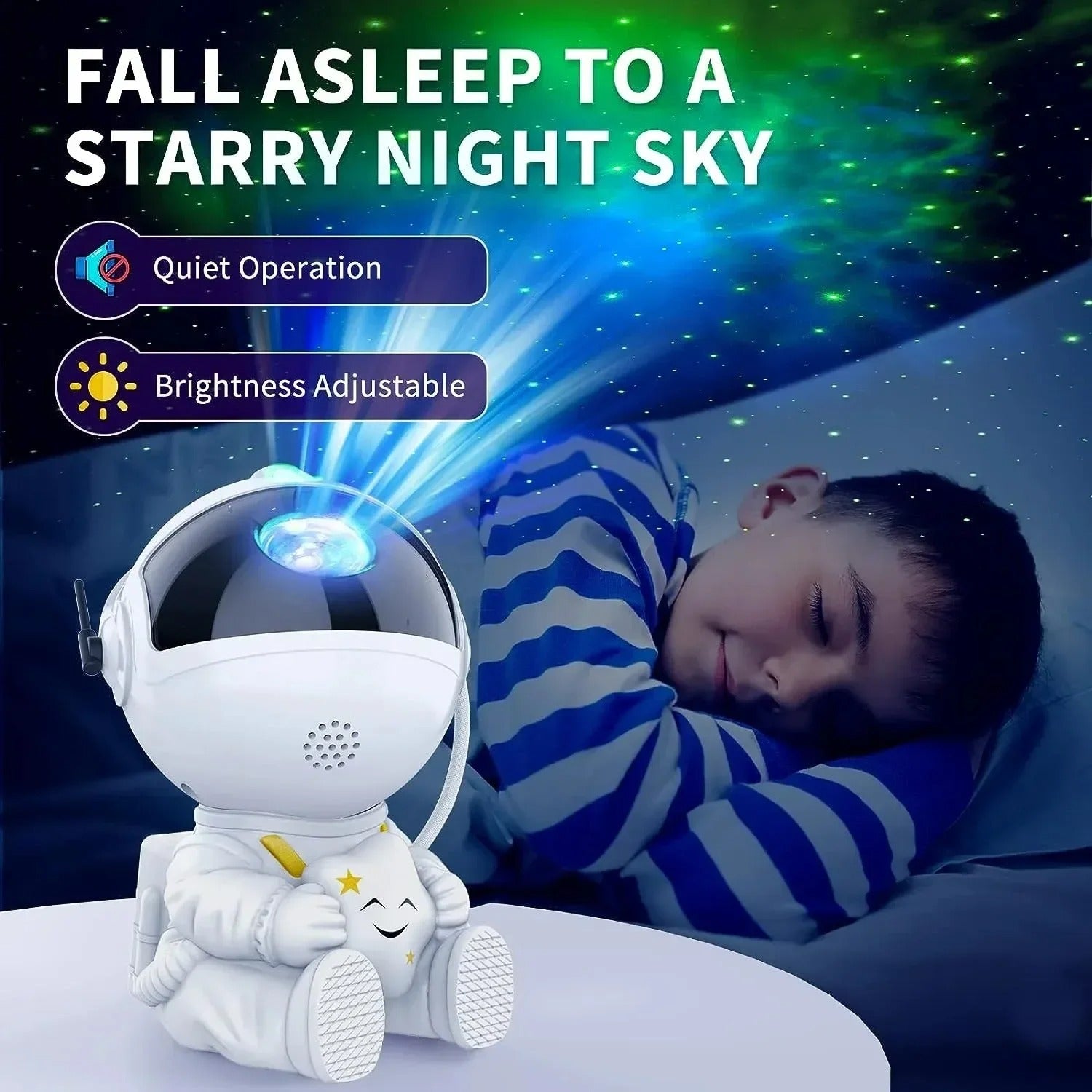 Projetor de Estrelas Galáxia Luz Noturna LED