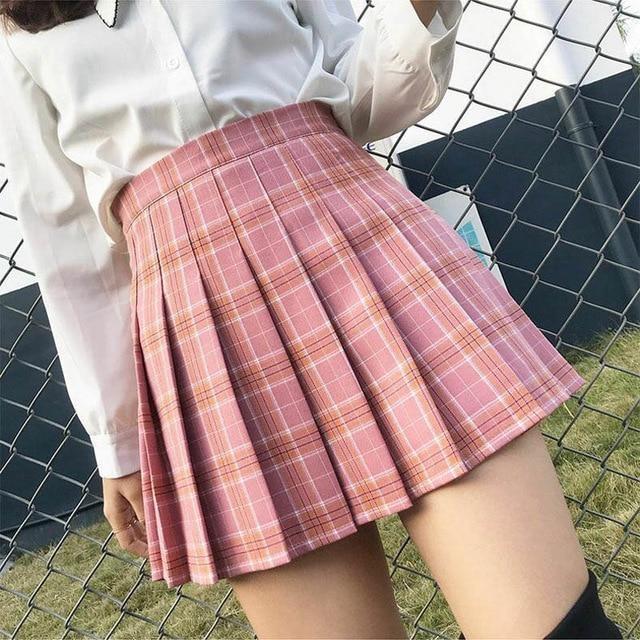 Tartan Plaid School Girl Skirt