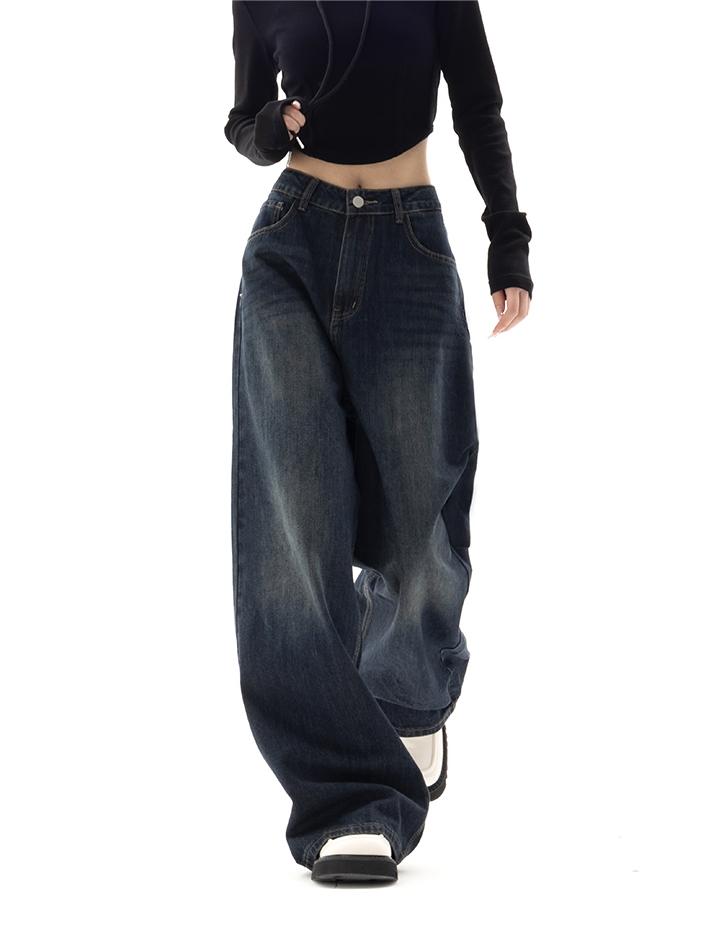 90-talls vintage vasket effekt boyfriend jeans