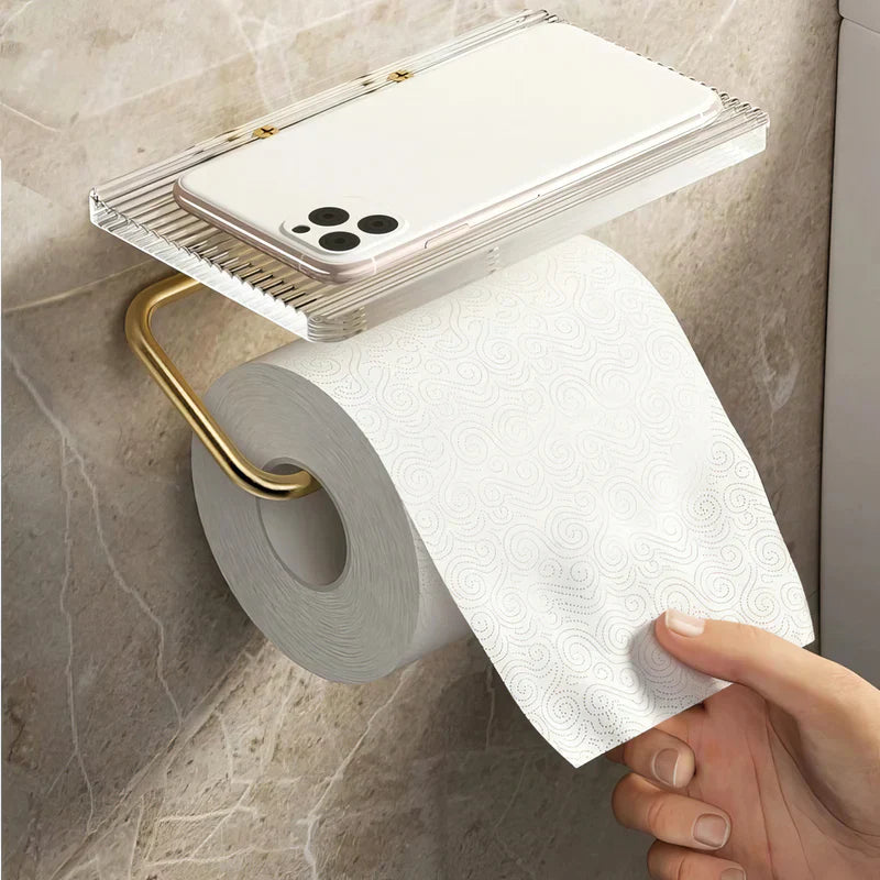 Porte-papier hygiénique avec étagère