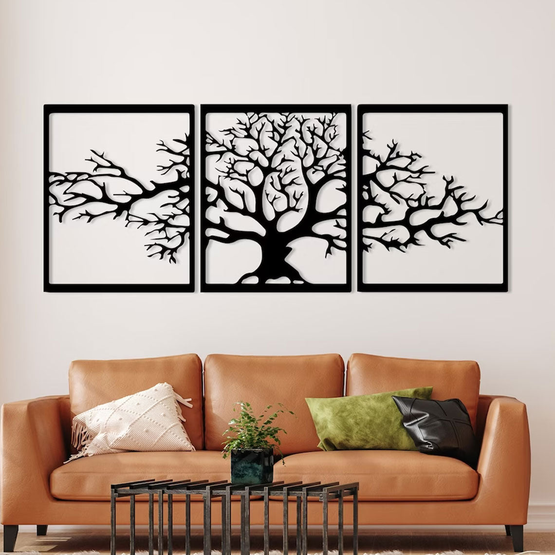 Tree of Life Wall Decor - Elegante seizoensgebonden lasergesneden metalen kunst voor thuis en op kantoor