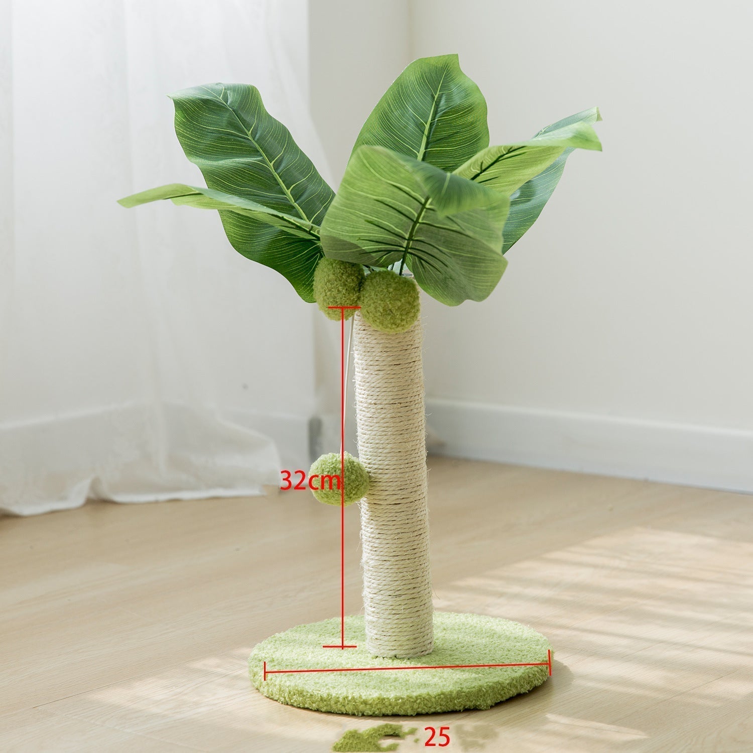 TropicPurr Coconut Tree: Small Cat Scratch Pole