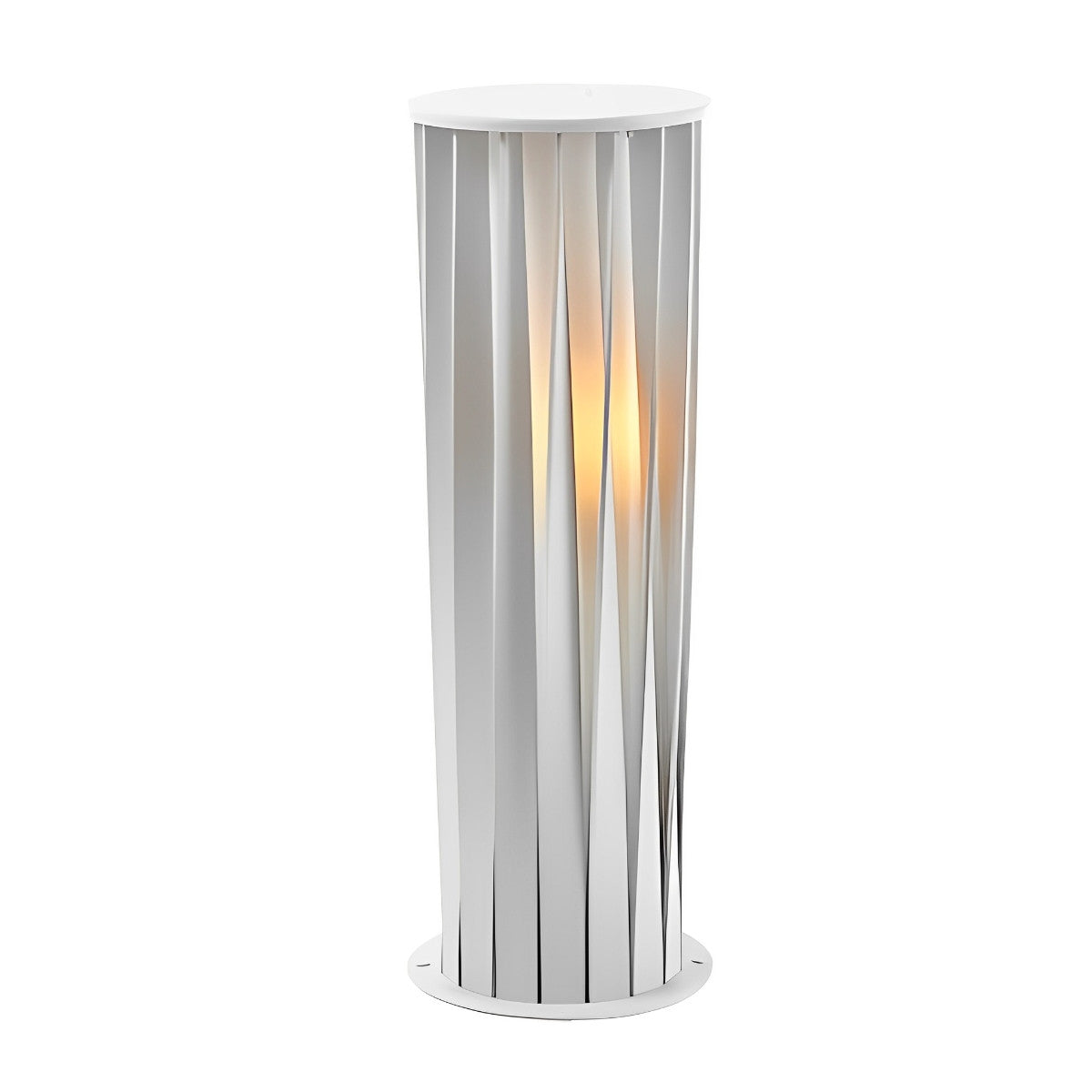 Linterna de metal trenzado LED impermeable blanca moderna luz solar para césped