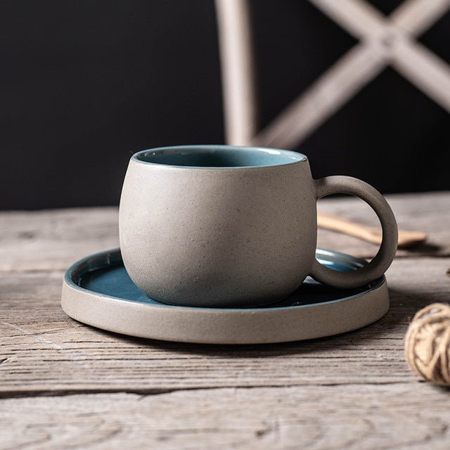 Two-tone Mug and Saucer