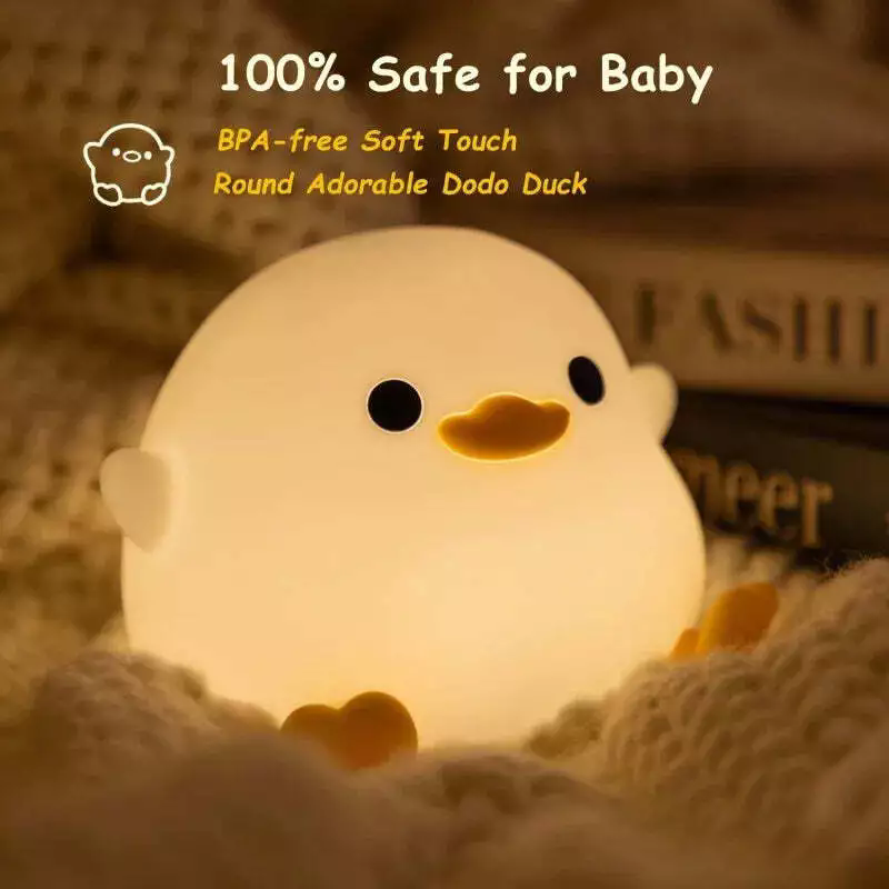 CozyDuck™ Rozjaśnij pokój swojego dziecka tym uroczym nocnym światłem LED!