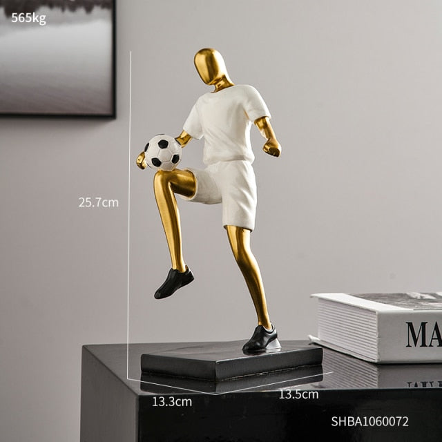 Abstract Football Player Figurine