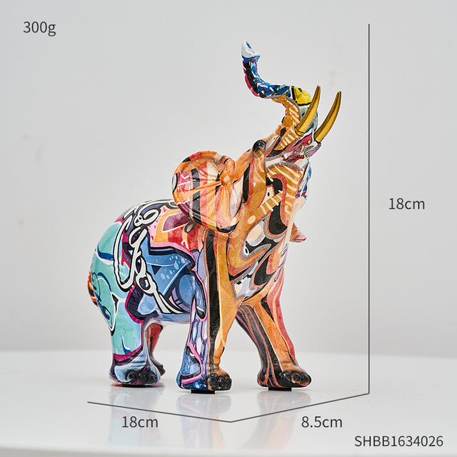 Abstrakt graffiti statuette