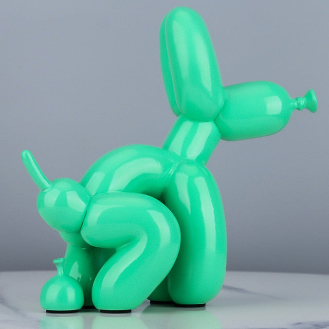 Balloon Dog Pooping Statue