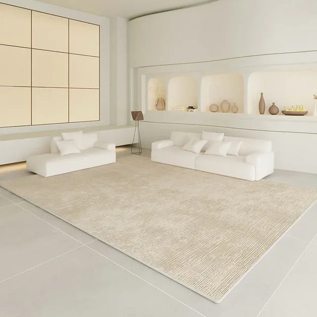 Alfombra de área grande, suave, Beige, de lujo, alfombras, dormitorio cómodo