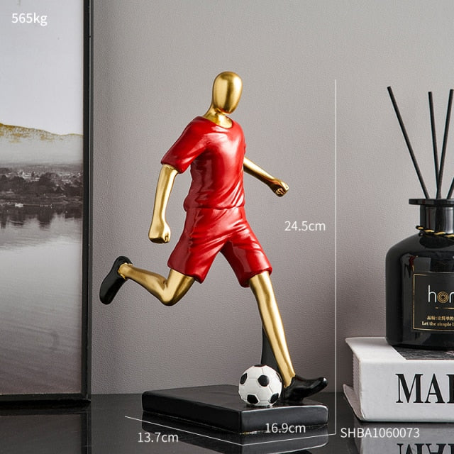 Abstract Football Player Figurine