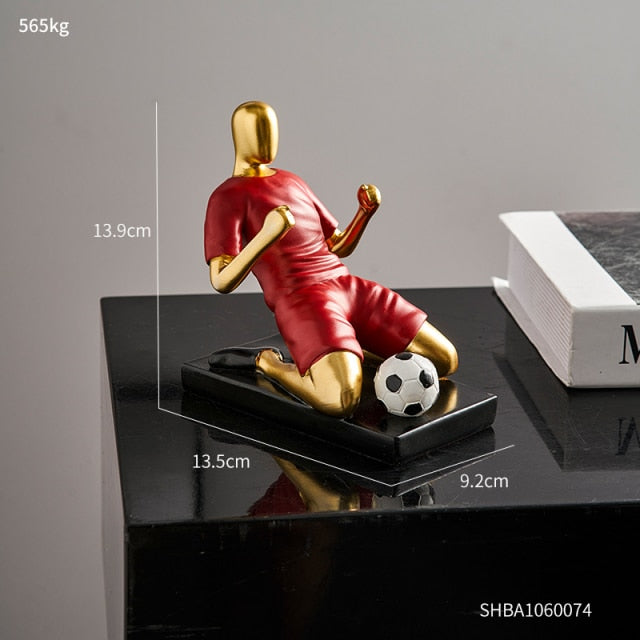 Abstract Football Player Figurine