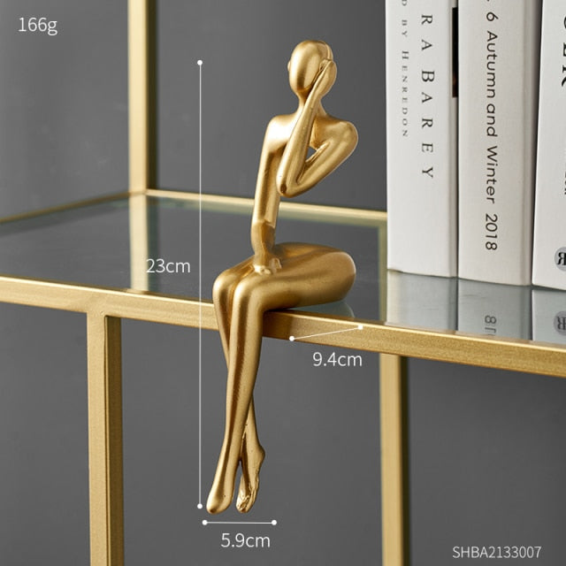 Abstract Bookshelf Decor Figurines