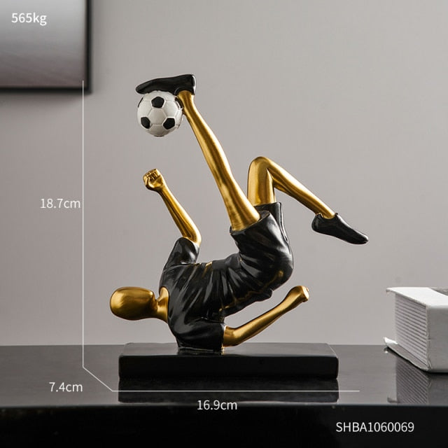 Abstract Football Player Figurine