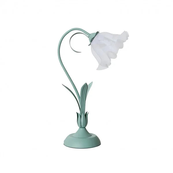 Verstellbare Vintage Blumen-Tischlampe