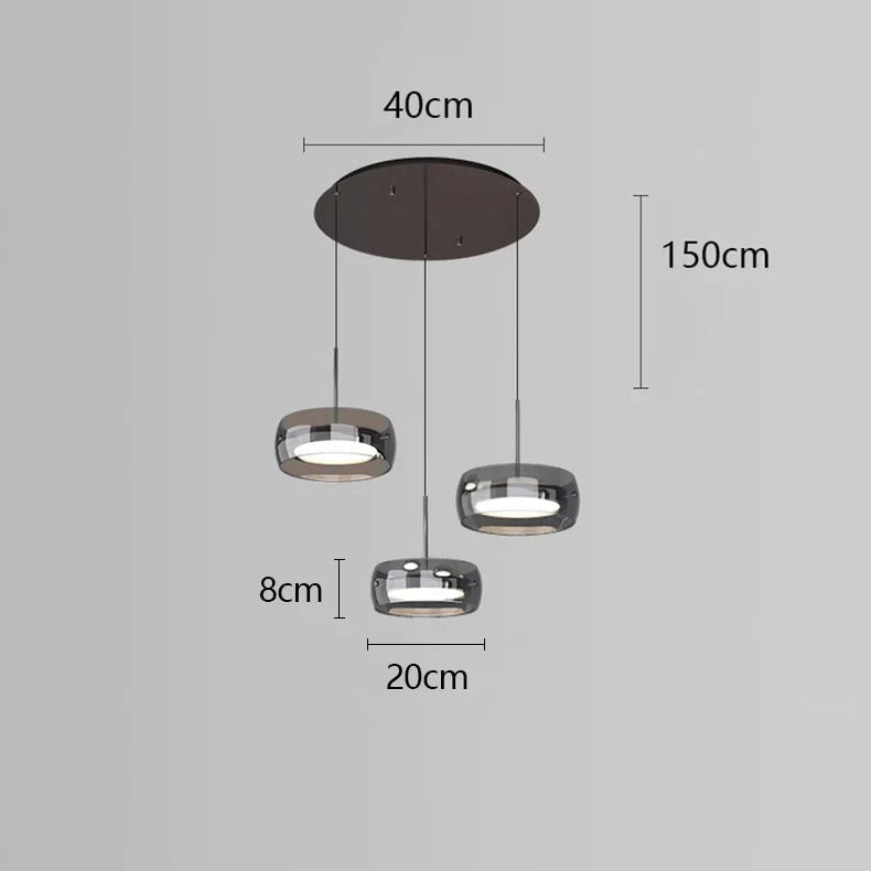 Agora | Luz Pendente de Vidro Transparente