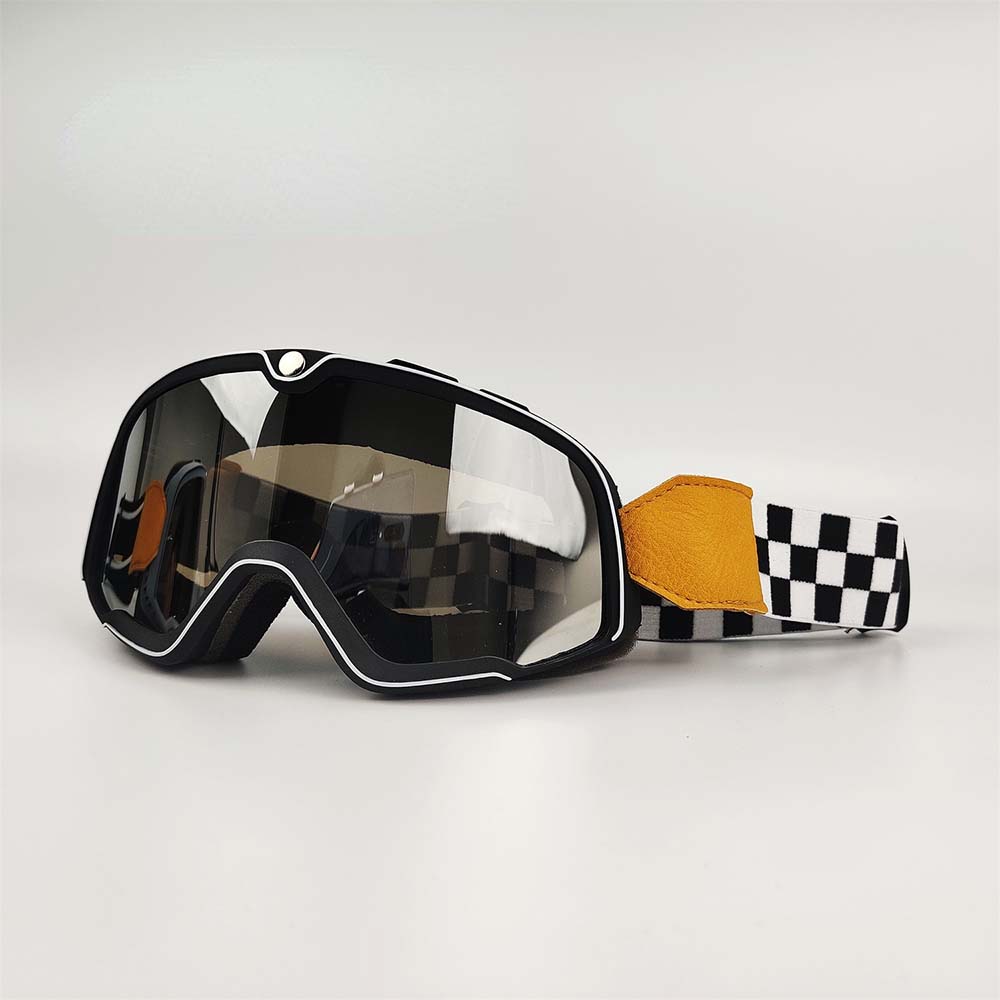 Gogle Motocyklowe Retro - Nakładane na Okulary