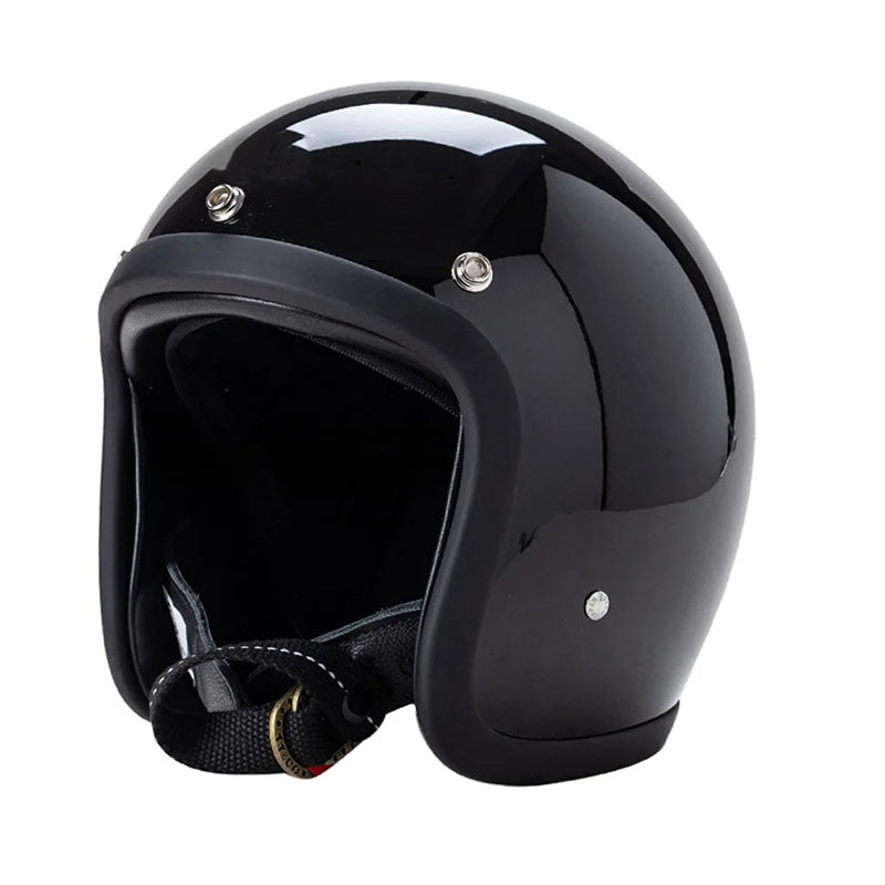 Vintage-Motorradhelm mit niedrigem Profil – DOT- und ECE-Zulassung