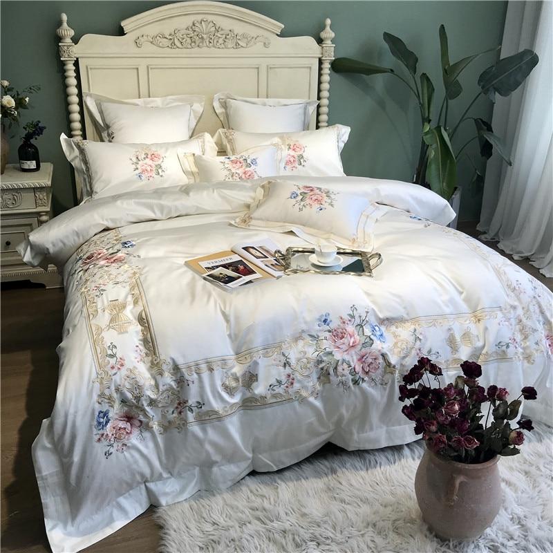 Vintage Rose Duvet Cover Set (Egyptian Cotton, 600 TC)