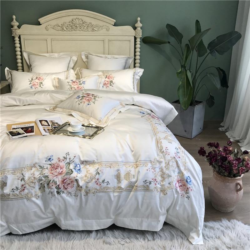 Vintage Rose Duvet Cover Set (Egyptian Cotton, 600 TC)